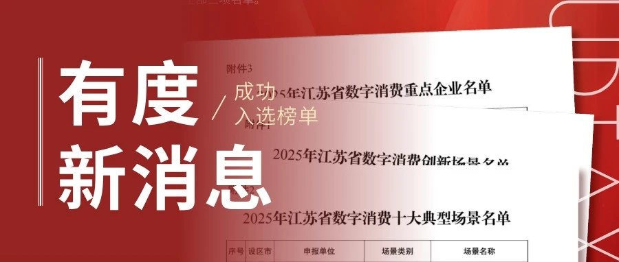 有度税智入选江苏省数字消费十大典型场景名单